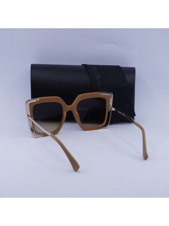 Max Mara DESIGN4 MM0051 73F Sunglasses Brown Square Frame, Brown Lenses main image 7